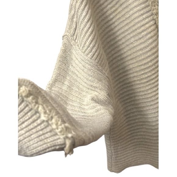 Free People V-Neck Oatmeal Sweater - Picture 4 of 10